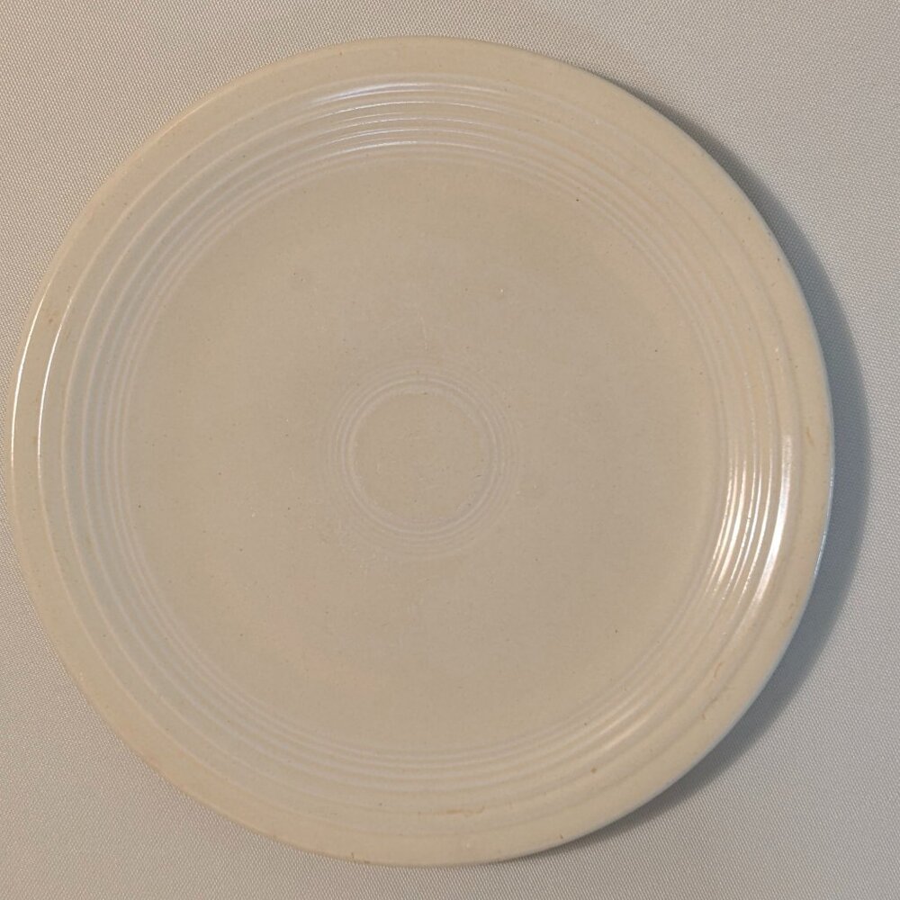 Vintage Fiesta Original Ivory 7" Salad Plate, Homer Laughlin 1936-1969